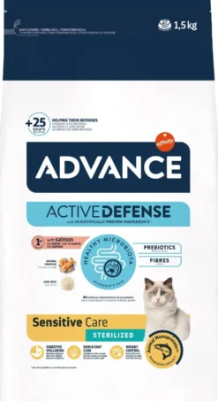 Advance Active Defense Chat Sterilized Sensitive Care Saumon