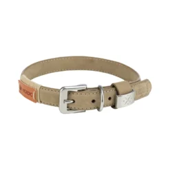 Collier en cuir Be Nordic beige chien