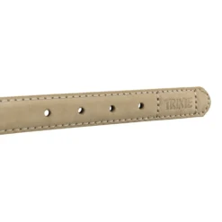Collier en cuir Be Nordic beige chien