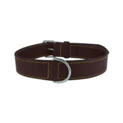 Collier en cuir double marron