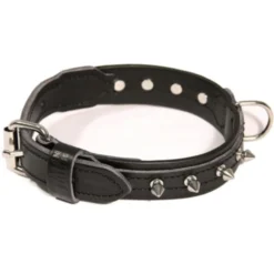 Collier en cuir à picot