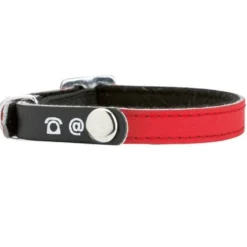 Collier porte-adresse réfléchissant chat, chien