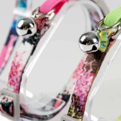 Collier Splash florale chat