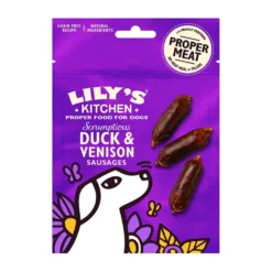 Délicieuses saucisses au gibier et au canard chien