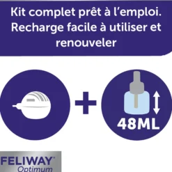 Feliway® Optimum diffuseur + recharge (kit complet) - chat