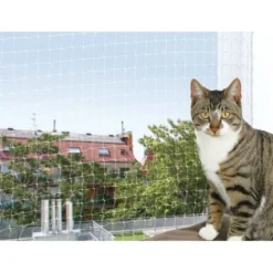 Filet de sécurité pour balcon transparent pour chat