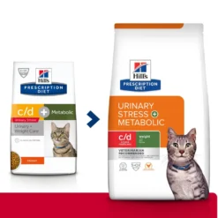 Hill's Prescription Diet c/d Urinary Stress Multicare + Metabolic au poulet - croquettes pour chat