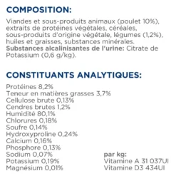 Hill's Prescription Diet c/d Urinary Care Multicare en mijotés au poulet - pâtée chat