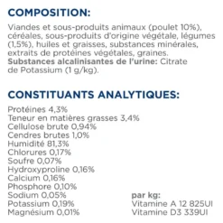 Hill's Prescription Diet c/d Urinary Multicare en mijotés au poulet - pâtée chien