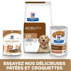 Hill's Prescription Diet j/d Mobility en boîtes au poulet – pâtée chien