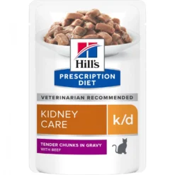 Hill's Prescription Diet k/d Kidney Care en bouchées au bœuf - pâtée chat