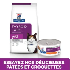 Hill's Prescription Diet y/d Thyroid Care en terrine au poulet - pâtée chat