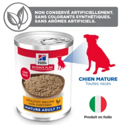 Hill's Science Plan All Breed Mature Adult 7+ au poulet - patée chien