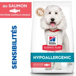 Hill's Science Plan Hypoallergenic Medium Adult au saumon – croquettes chien