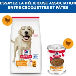 Hill's Science Plan Light Large Adult au poulet - croquettes chien