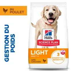Hill's Science Plan Light Large Adult au poulet - croquettes chien