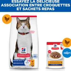 Hill's Science Plan Mature Adult 7+ au poulet - croquettes chat