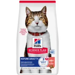 Hill's Science Plan Mature - Croquettes pour Chat Mature au Saumon 10 kg