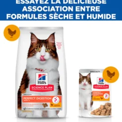 Hill's Science Plan Perfect Digestion Adult au poulet - croquettes chat