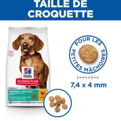 Hill's Science Plan Perfect Weight Small & Mini Adult au poulet - croquettes chien