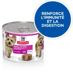 Hill's Science Plan Small & Mini Mature Adult 7+ en mousse au bœuf - pâtée chien