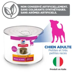 Hill's Science Plan Small & Mini Adult en mousse au bœuf - pâtée chien