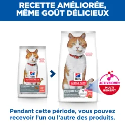 Hill's Science Plan Sterilised Adult au saumon - croquettes chat