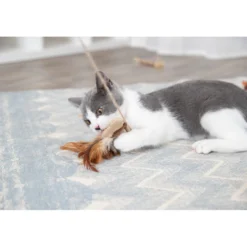 Jouet canne à pêche Papillon chat