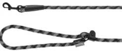 Laisse corde ronde 2m gris/noir