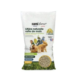 Litière naturelle en rafle de maïs rongeurs, oiseaux
