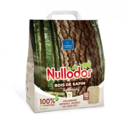 Litière Nullodor 100% naturelle - bois de sapin, chat & rongeur