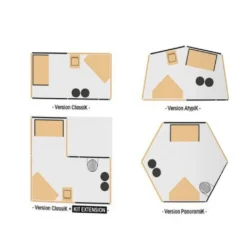 Modul’Home parc avec tapis de protection - lapin, rongeur