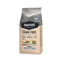 Ownat Grain Free Just adult lamb - croquettes chien