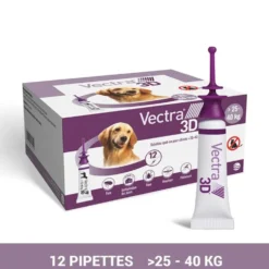 Pipettes antiparasitaires Vectra 3D Spot On chien