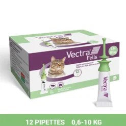 Pipettes anti-puces Vectra Felis chat