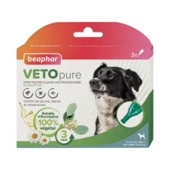 Pipettes répulsives antiparasitaire Vetopure chien