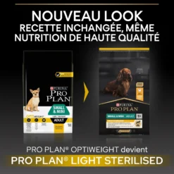 Pro Plan Light/Sterilised Small & Mini Adult au poulet - croquettes chien