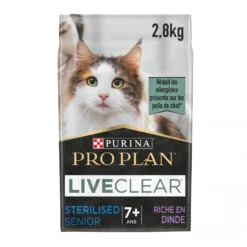 Pro Plan LiveClear Sterilised senior à la dinde - croquettes chat