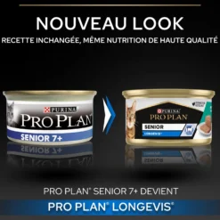 Pro Plan Longevis Senior en mousse au thon - pâtée chat