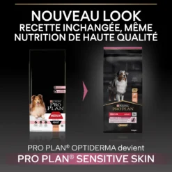 Pro Plan Sensitive Skin Medium Adult au saumon - croquettes chien