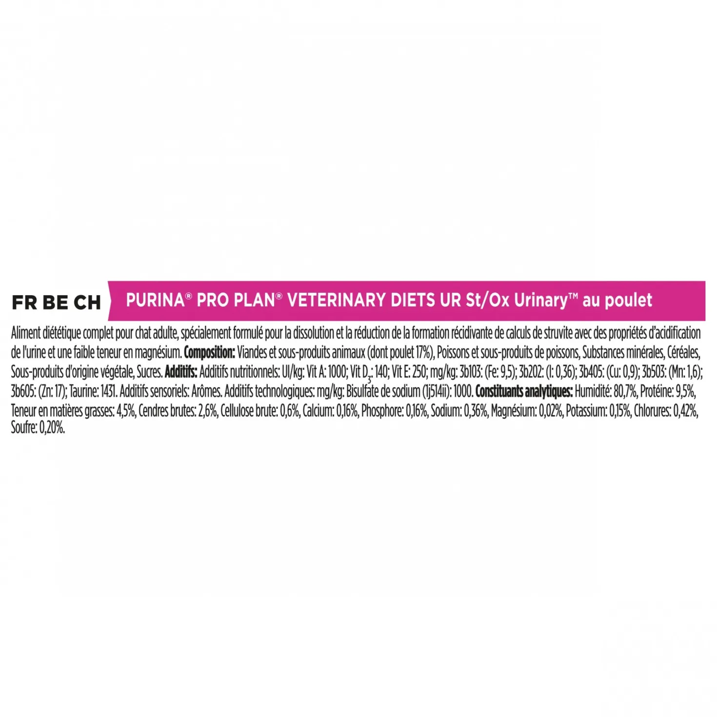 Pro Plan Veterinary Diets UR St/Ox Urinary – pâtée en bouchées chat