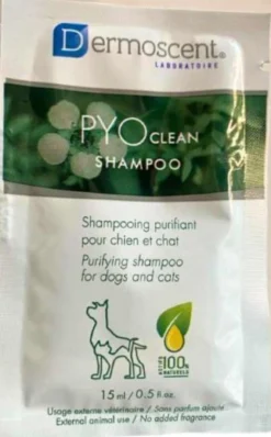 Recharge de shampoing Dermoscent Pyoclean chien, chat