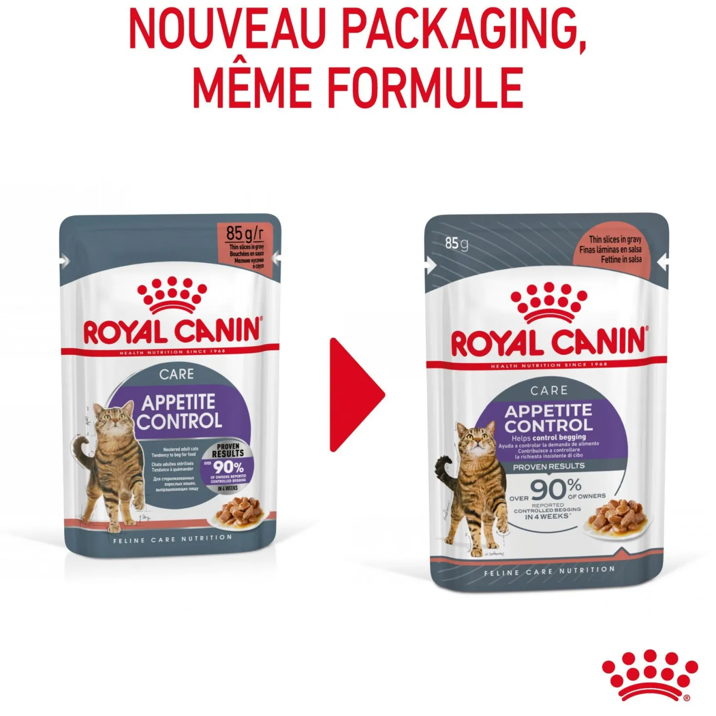 ROYAL CANIN Appetite Control Care en Sauce – Pâtée pour chat
