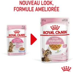 Royal Canin Kitten Sterilised gelée et sauce - pâtée chaton
