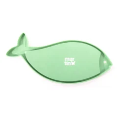 Tapis de léchage poisson silicone vert chien, chat