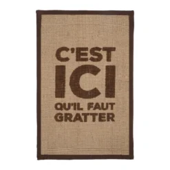 Tapis à griffer Here Rectangle – Marron