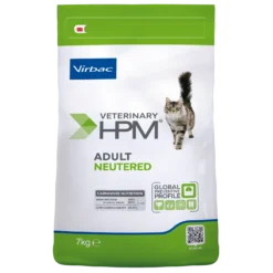 Virbac Veterinary HPM Adult with salmon Neutered & Entire Cat - croquettes chat