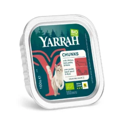 Yarrah bouchées bio sans céréales - pâtée chat