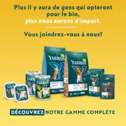 Yarrah croquettes bio sans céréales pour chat adulte